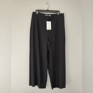 MM Lafleur Women’s Black Dress Pants - The Zhou Culotte - Eco Heavy Soft Wave